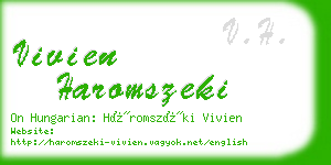 vivien haromszeki business card